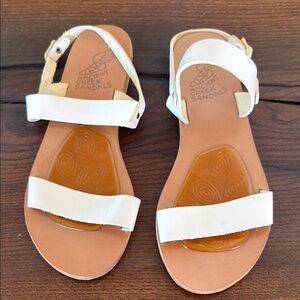 Ancient Greek Sandals Women's White Sandals